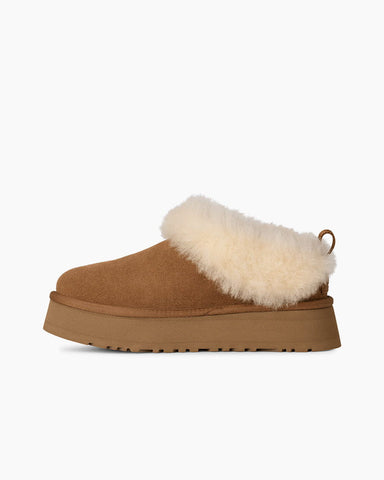 Women's U-Style Chestnut&Sand Suede Flats