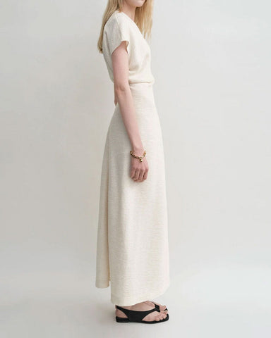 Women's Crinkled Viscose Blend Maxi Dress