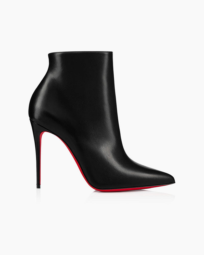 Black Leather Ankle Boots for Red Carpet Galas
