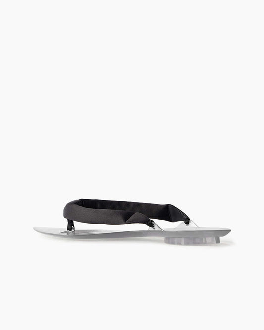 Knotted Strap Jelly Flip-Flop Sandals