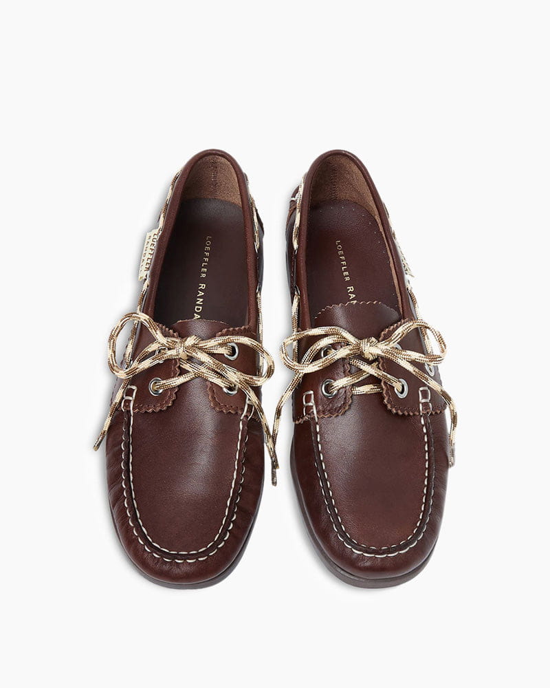 (Pre-sale)Leather Boat Shoes - Dark Brown