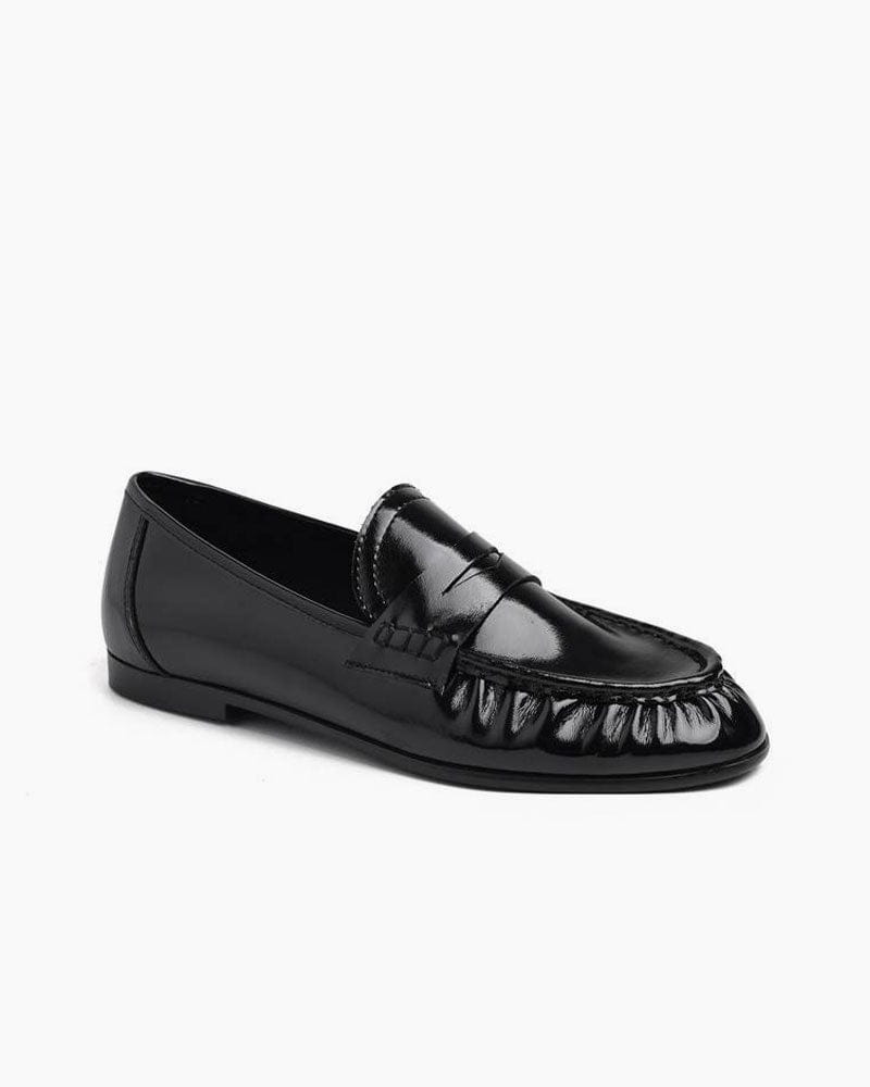 womens-commuting-leather-pleated-penny-loafers