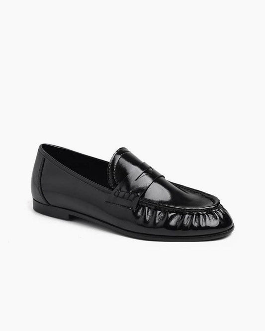womens-commuting-leather-pleated-penny-loafers