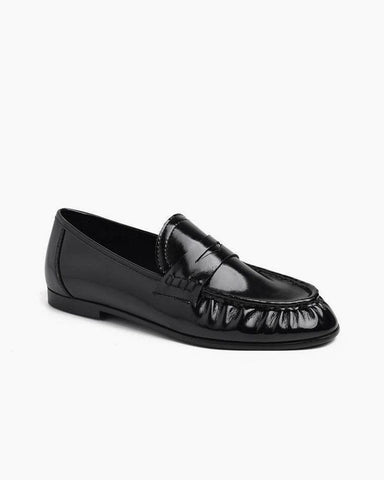 womens-commuting-leather-pleated-penny-loafers