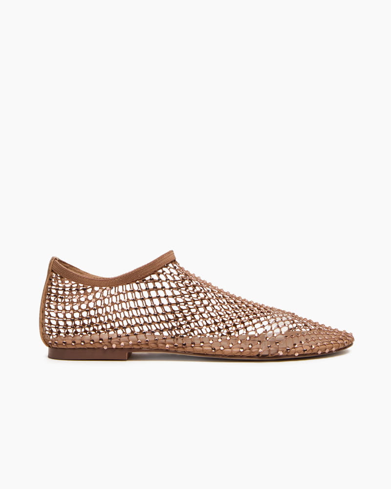 Women’s Rhinestone Mesh Ballet Flats
