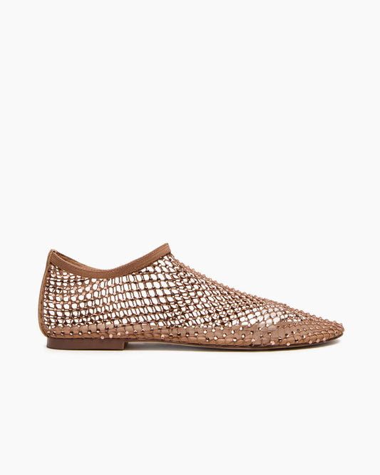 Women’s Rhinestone Mesh Ballet Flats