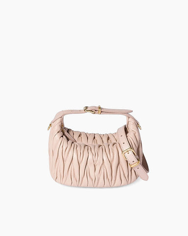 Matelassé Nappa Leather Mini Hobo Bag
