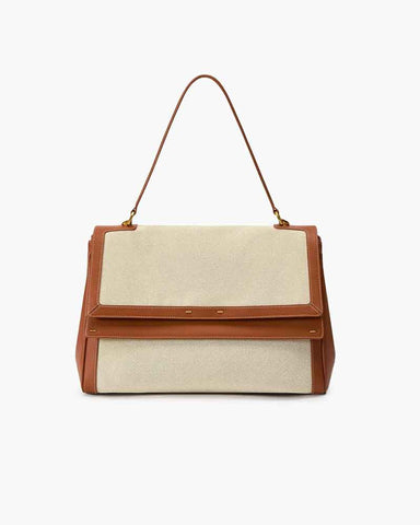 Multi-Way Large Double Flap Convertible Shoulder Bag