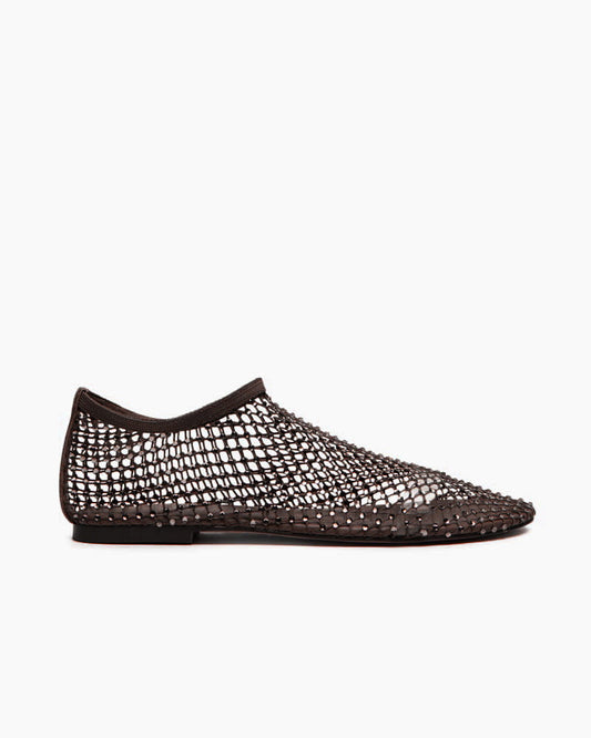 Women’s Rhinestone Mesh Ballet Flats