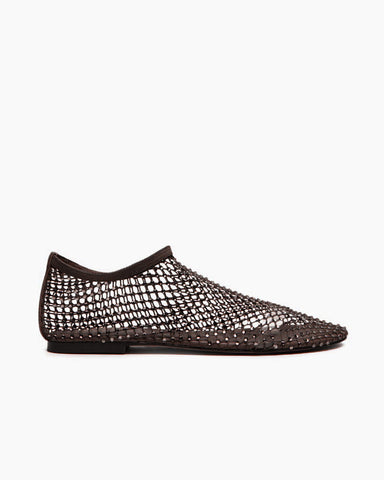 Women’s Rhinestone Mesh Ballet Flats