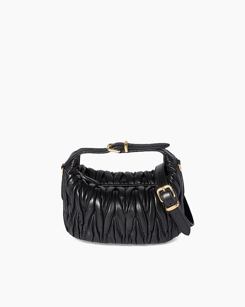 Matelassé Nappa Leather Mini Hobo Bag