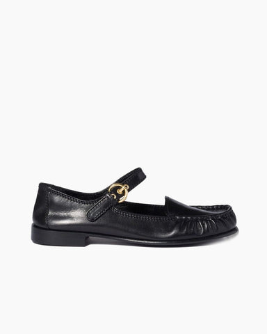 Women‘s Strap Line Leather Loafers