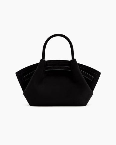 Structured Canvas Trapeze Top-Handle Bag