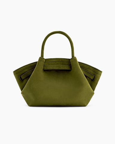 Structured Canvas Trapeze Top-Handle Bag