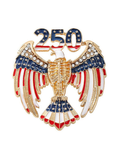 USA 250th Anniversary Commemorative Brooch