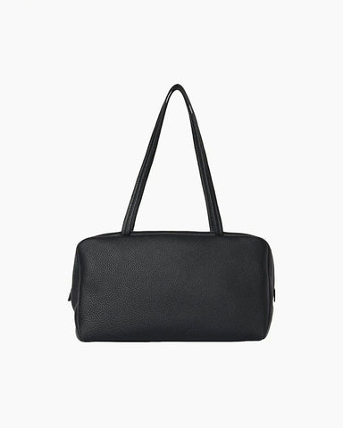 Astra Leather Bowling Bag in Tan