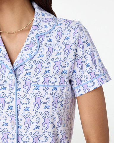 Monkey Polo Pajamas Short Style