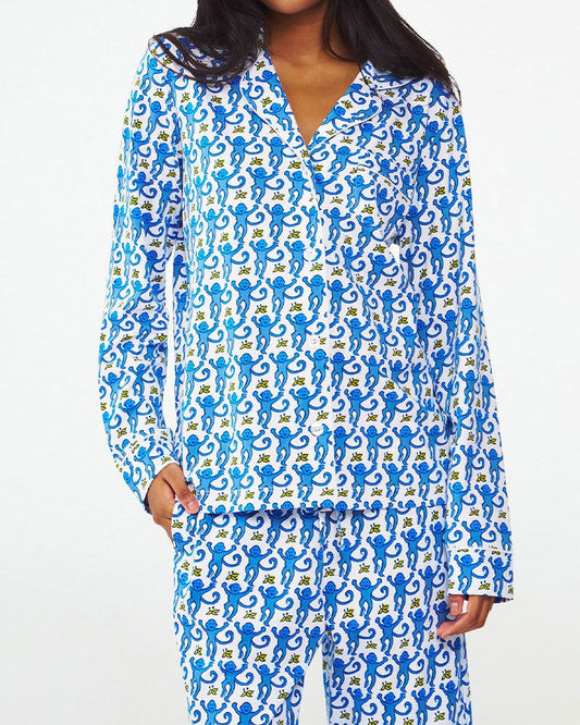 Monkey Polo Pajamas Long Style