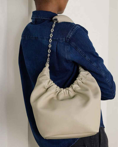 Small Burgundy Nappa Bag for Artful City Living