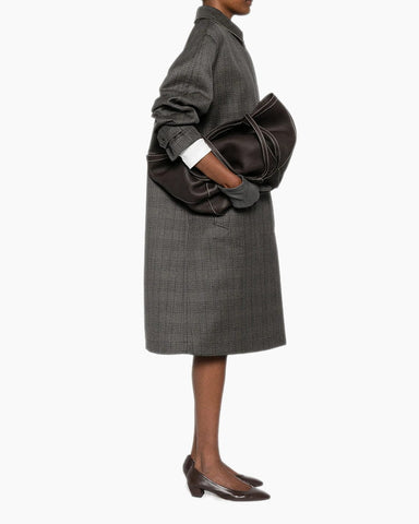 Women's Contrast-stitching Tote Bag Leather Tote Bag