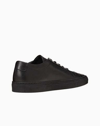 minimalist-essential-black-leather-gold-stamped-sneakers
