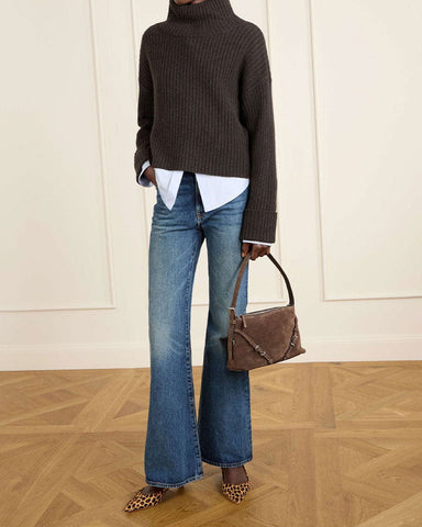 (Pre-sale)Leopard-Print Calf Hair Pointed Toe Kitten Heel Pumps