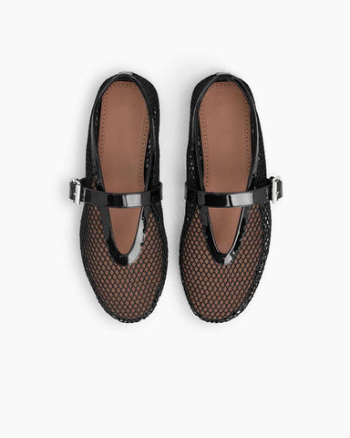 BALLET FLATS IN FISHNET 42-45