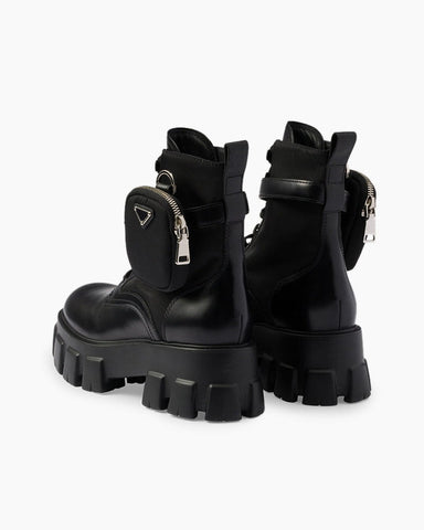 Leather & Re-Nylon Boots for Urban Winter Walk