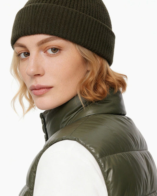 Soft Waffle-Texture Cotton Winter Hat