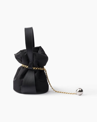 Mini Re-Nylon Bucket Bag for Minimalist Art Gallery Visits