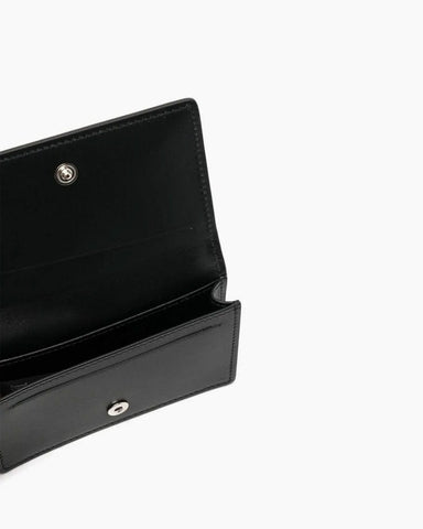 (Pre-sale) Grainy Leather Snap Button Wallet