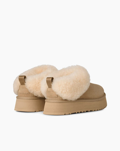 Women's U-Style Chestnut&Sand Suede Flats