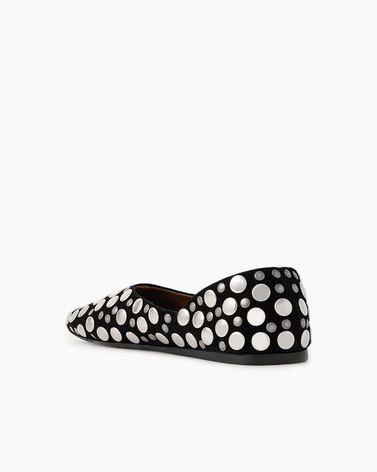 Women's Stylish Studded Slip-On Flats
