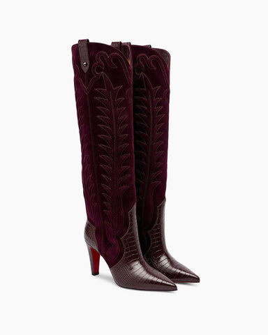 (Pre Sale) Santia 85mm Suede Knee-High Boots