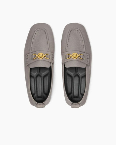 Villa Driver Loafers in Pebbled Leather
