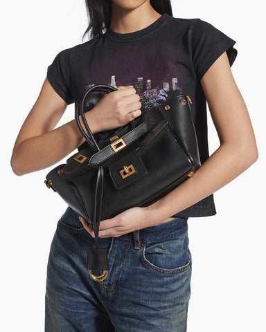 Medium Bel Air Carry All Bag - Black Smooth Leather