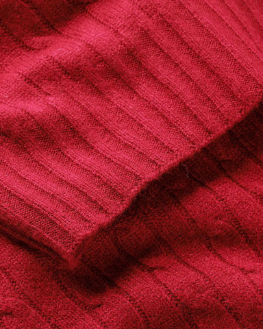 Cable-Knit Cotton Throw Blanket