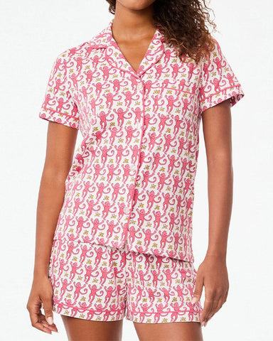 Monkey Polo Pajamas Short Style