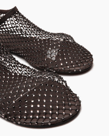 Women’s Rhinestone Mesh Ballet Flats