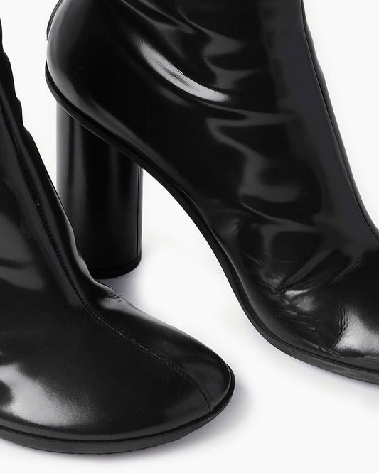 Midnight Goddess Shimmering Tall Heeled Boots
