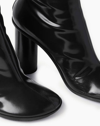 Midnight Goddess Shimmering Tall Heeled Boots