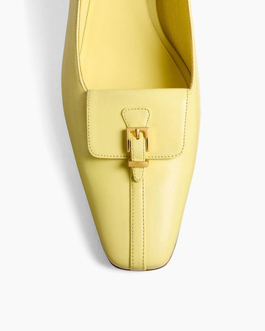 (Pre-sale)Smooth Leather Pocket Pumps