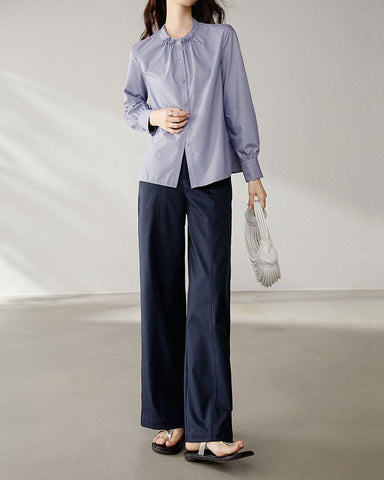 Women’s Loose Fit Draped Wide Leg Pants
