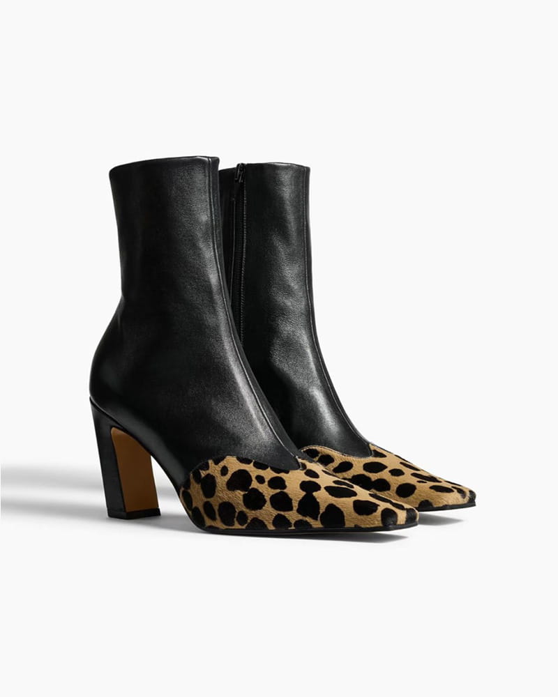 Evening Stroll Leopard Pointed Ankle Boot