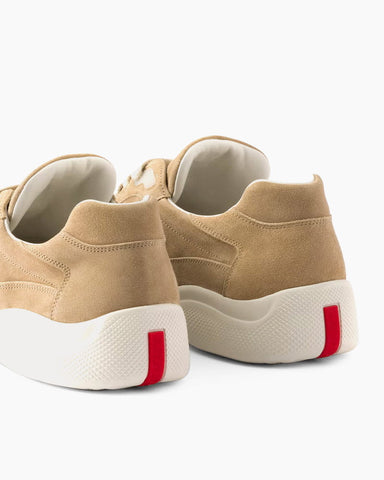 Men's Modern Suede Lace-Up Sneaker With Rubber Sole