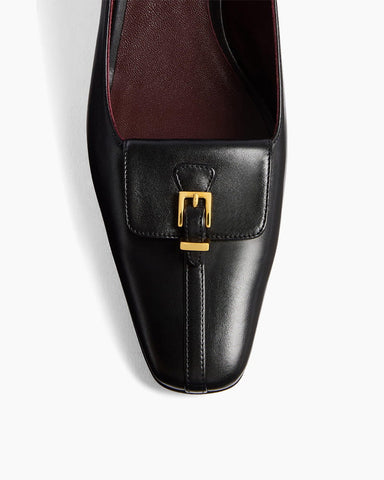 (Pre-sale)Smooth Leather Pocket Pumps