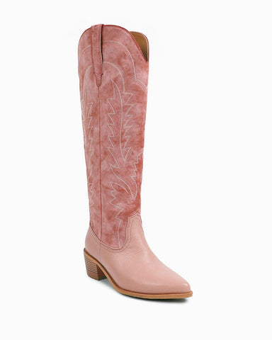 Women’s Fashion Week Street Style Leather Western Boots