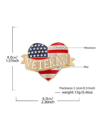 USA 250th Anniversary Commemorative Brooch