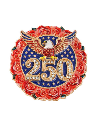 USA 250th Anniversary Commemorative Brooch