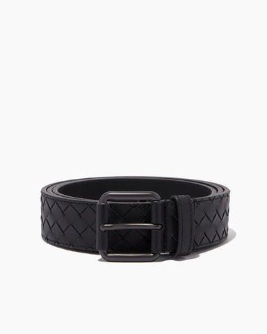 Refined Everyday Woven Leather Belt
